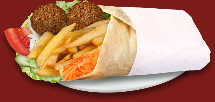 Falafel Pommes Sandwich